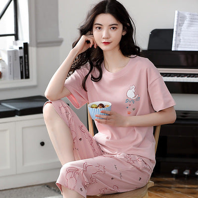 Women’s Plus Size Artistic Style Pajama Set