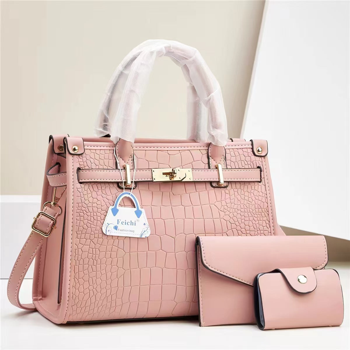 Women’s Macaron 3-Piece Handbag Set