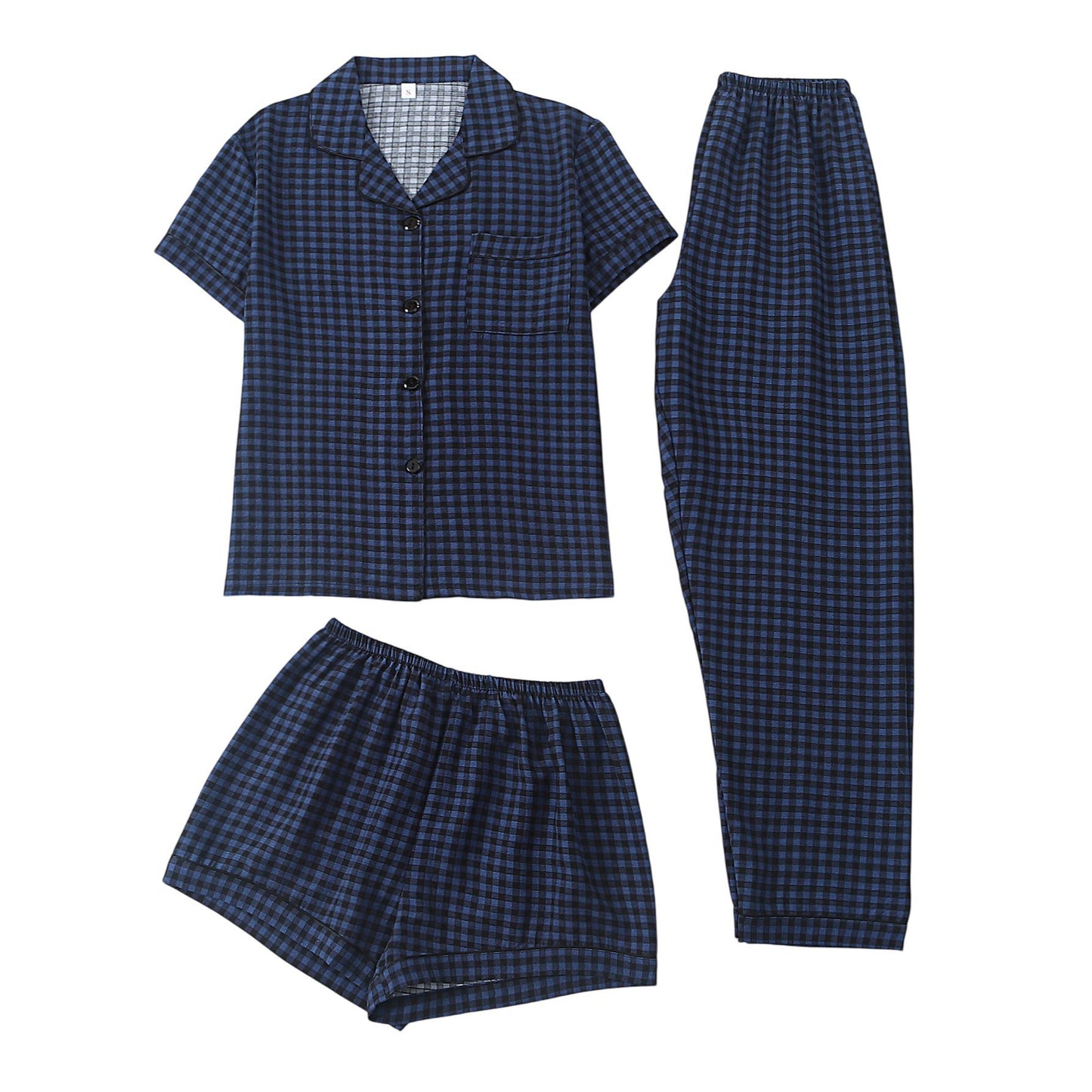 Women’s Bubble Wrinkle Short Sleeve Pajama Set