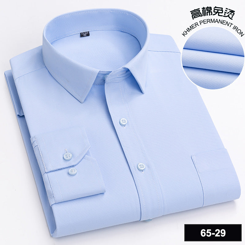 Men’s Cotton Plaid Long-Sleeve Casual Shirt