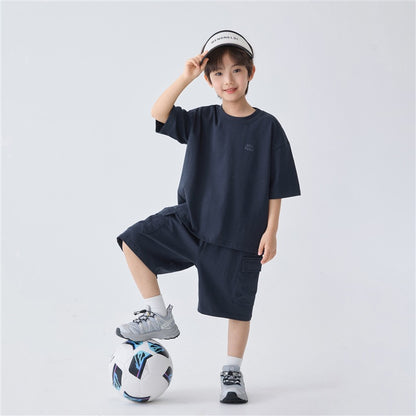 Boys’ Cotton T-Shirt & Shorts Summer Set