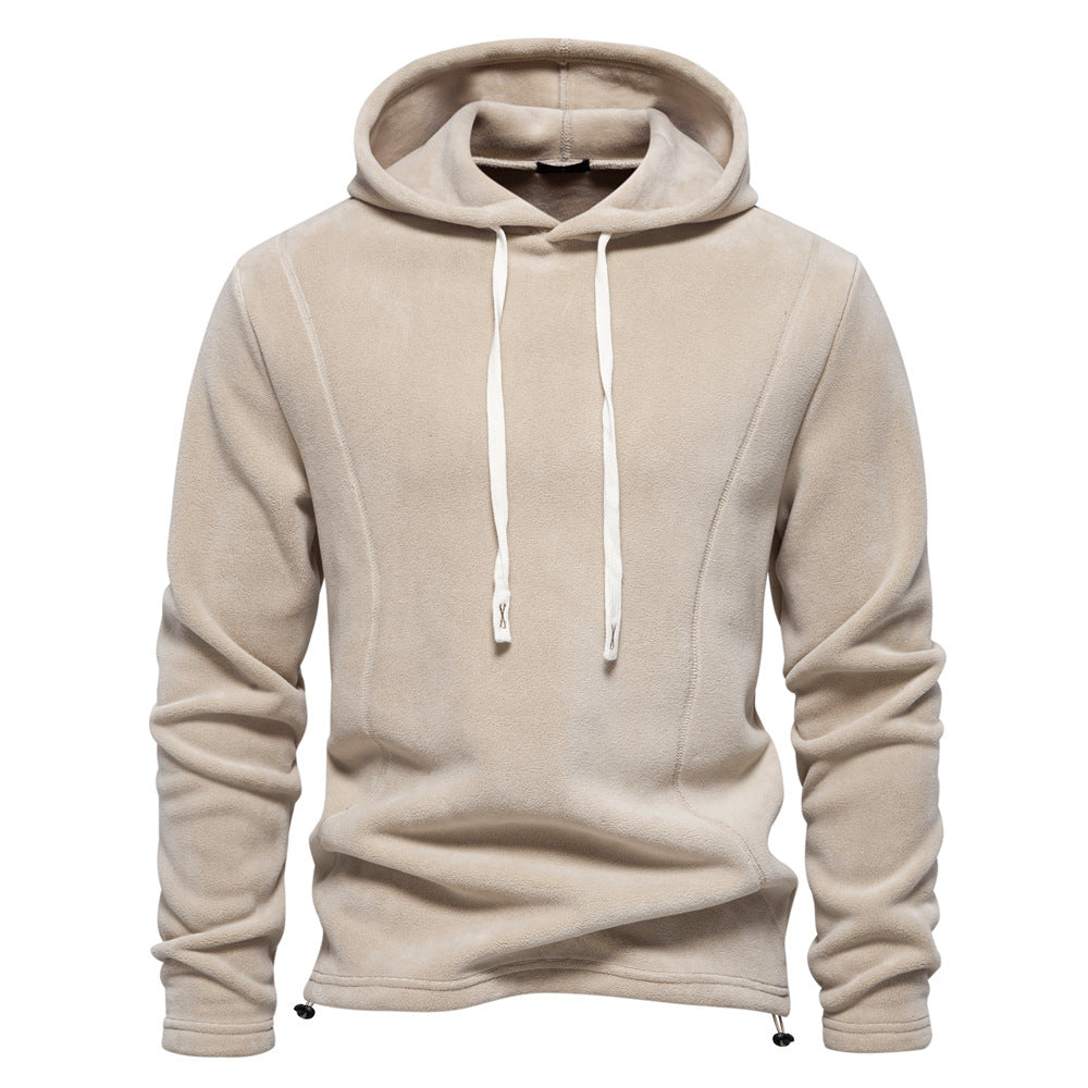 Men’s Half-Zip Fleece Stand Collar Sweatshirt