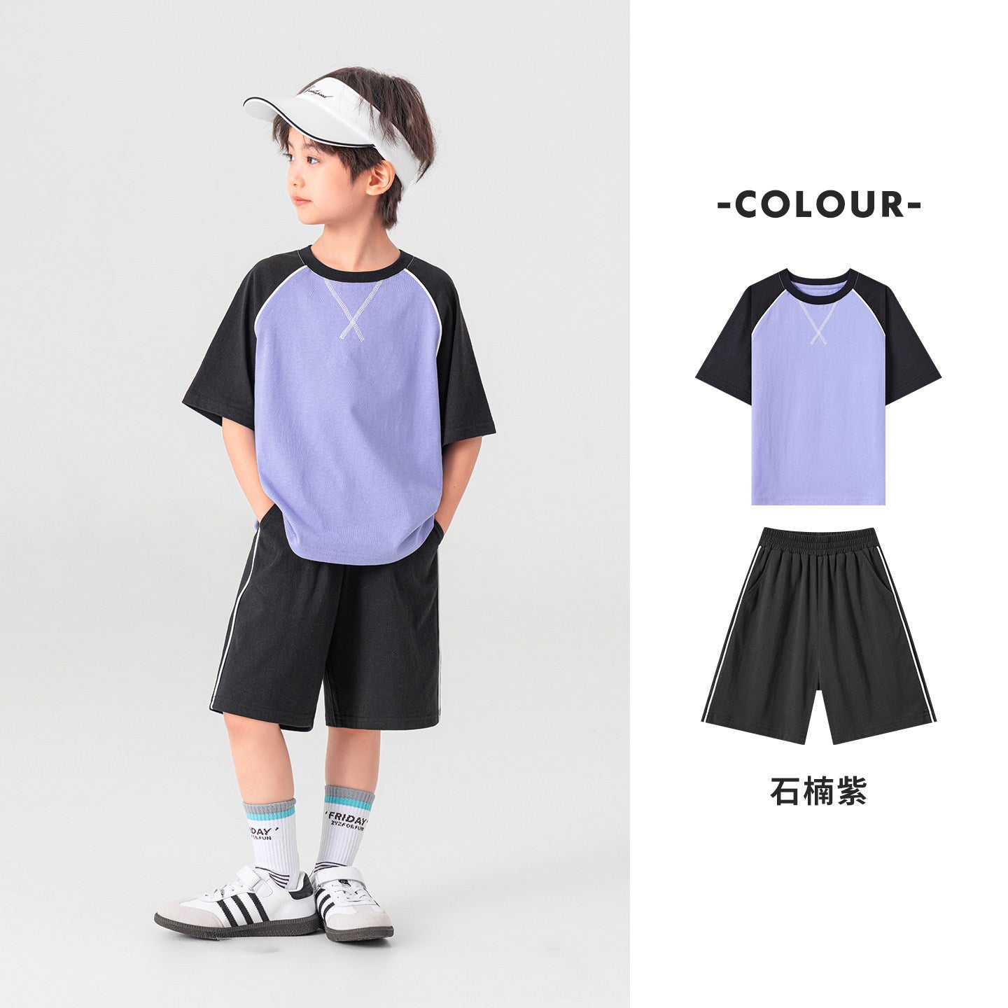 Boys’ Cotton Short Sleeve & Shorts Sports Set
