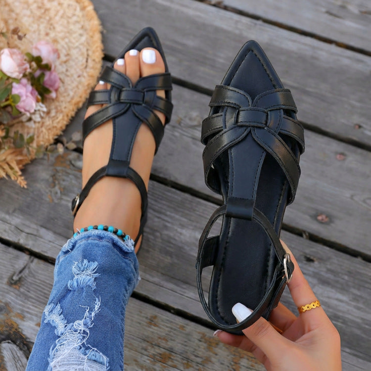 Women’s Wedge Heel Buckle Sandals