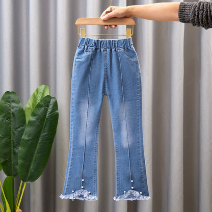 Girls’ Flared Denim Jeans