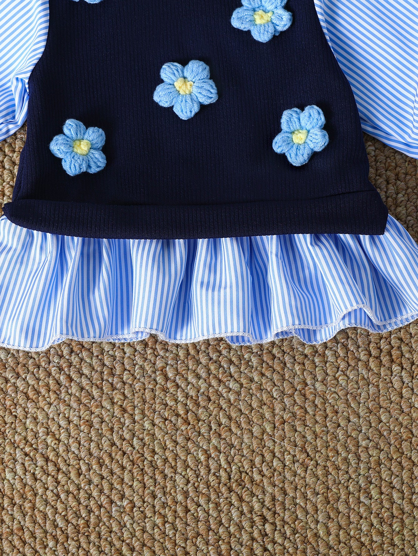 Baby Girls’ Puff Sleeve Top & Flared Pants Set