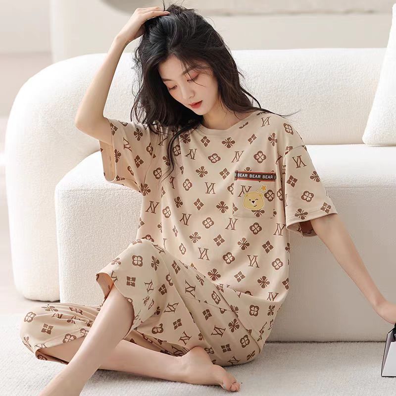 Women’s Plus Size Artistic Style Pajama Set