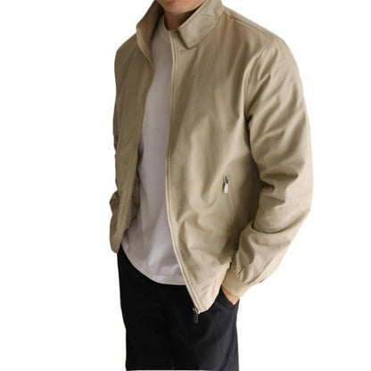 Men’s Lightweight Plaid Harrington Jacket