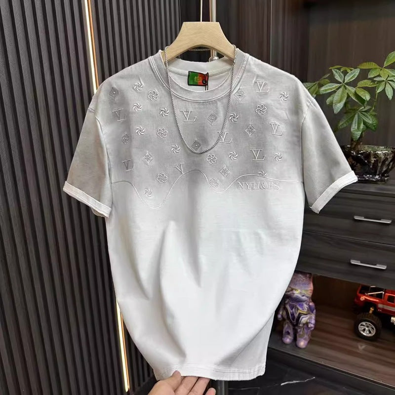 Men’s Premium Embroidered Short-Sleeve T-Shirt