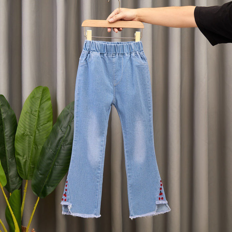 Girls’ Flared Denim Jeans