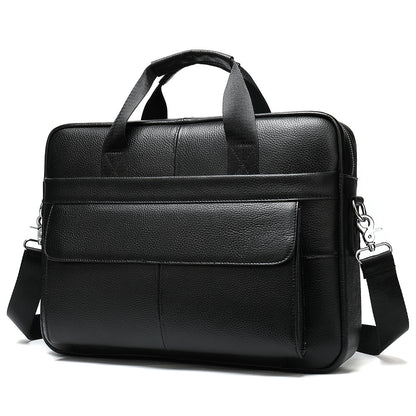 Men’s Genuine Leather Business Briefcase (14-Inch)