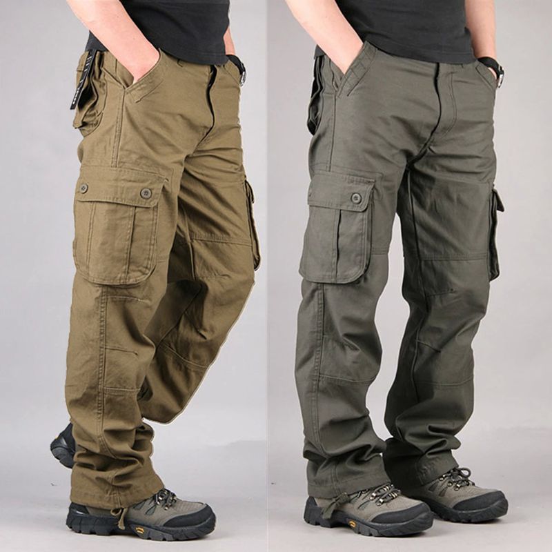 Men’s Multi-Pocket Cargo Straight-Leg Pants