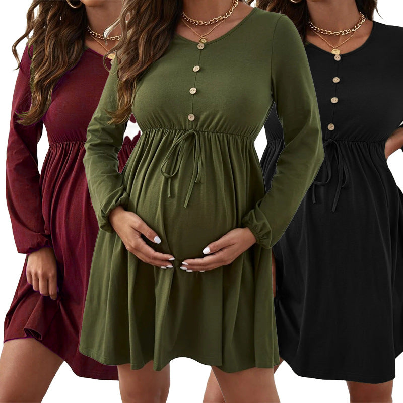 Women’s Long Sleeve Maternity Dress