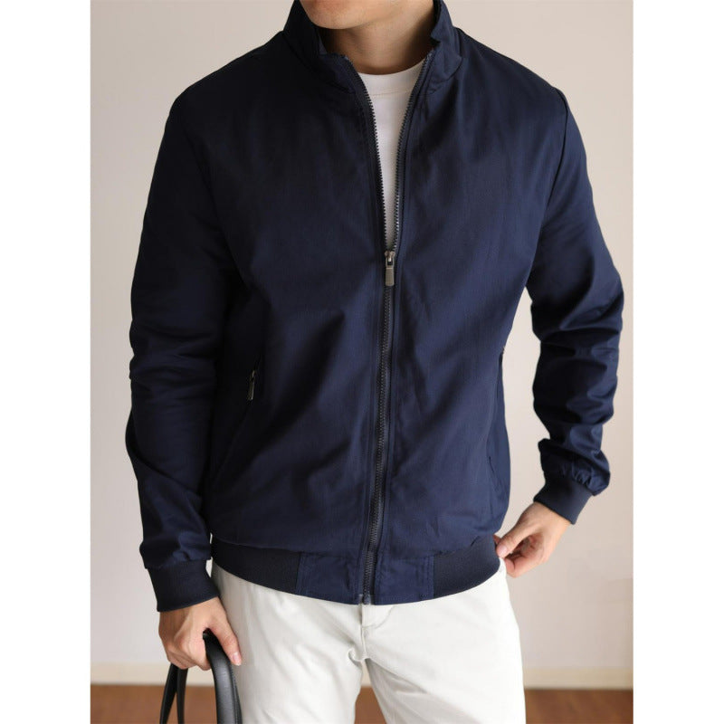 Men’s Lightweight Plaid Harrington Jacket