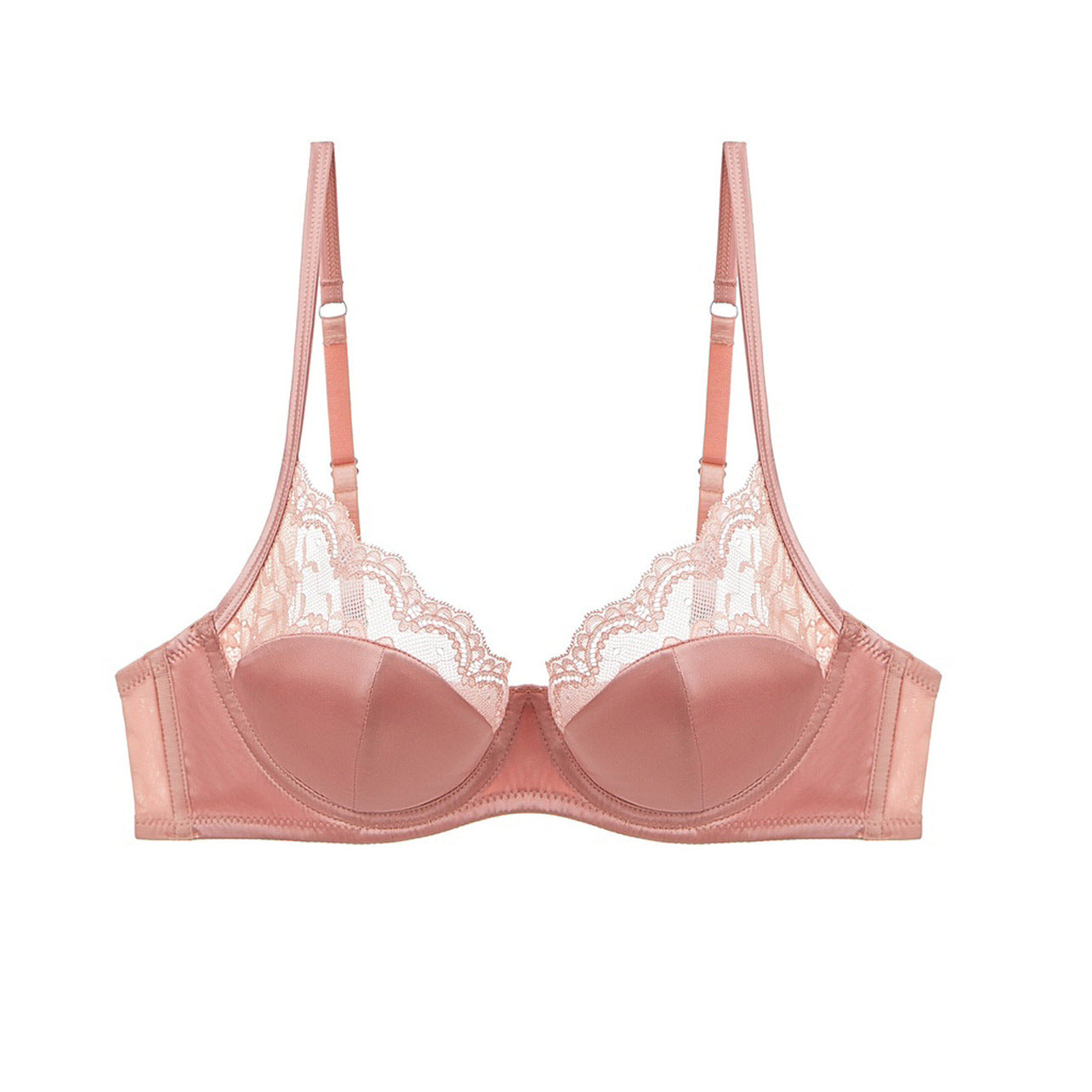 Women’s Seamless Lace Underwire Bra (Plus Size Support)