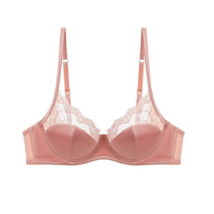 Women’s Seamless Lace Underwire Bra (Plus Size Support)