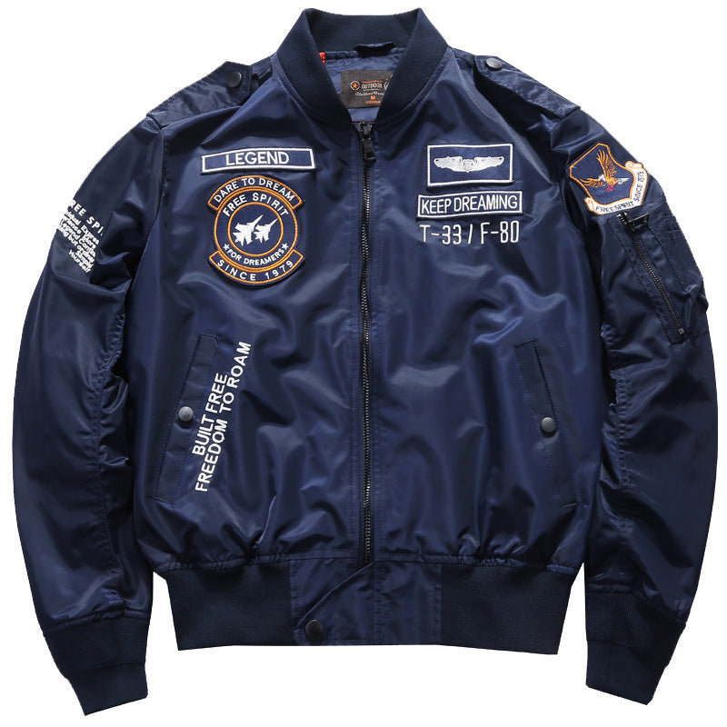 Men’s MA-1 Embroidered Bomber Jacket