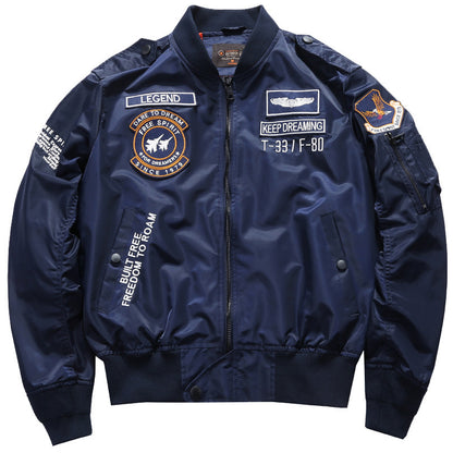 Men’s MA-1 Embroidered Bomber Jacket