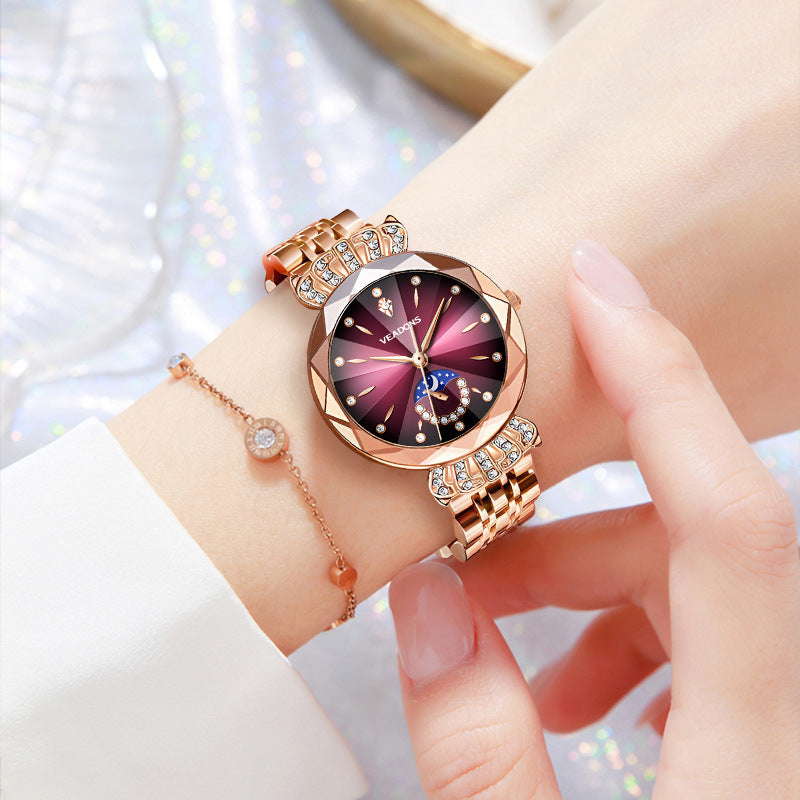 Women’s Diamond Accent Luxury Quartz Watch