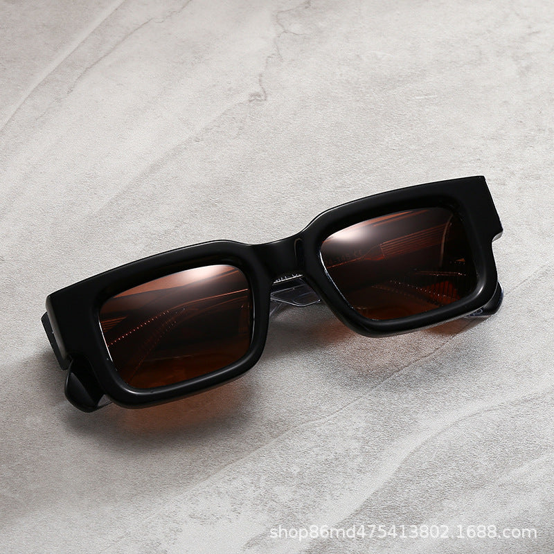 Unisex Box Frame Polarized Fashion Sunglasses