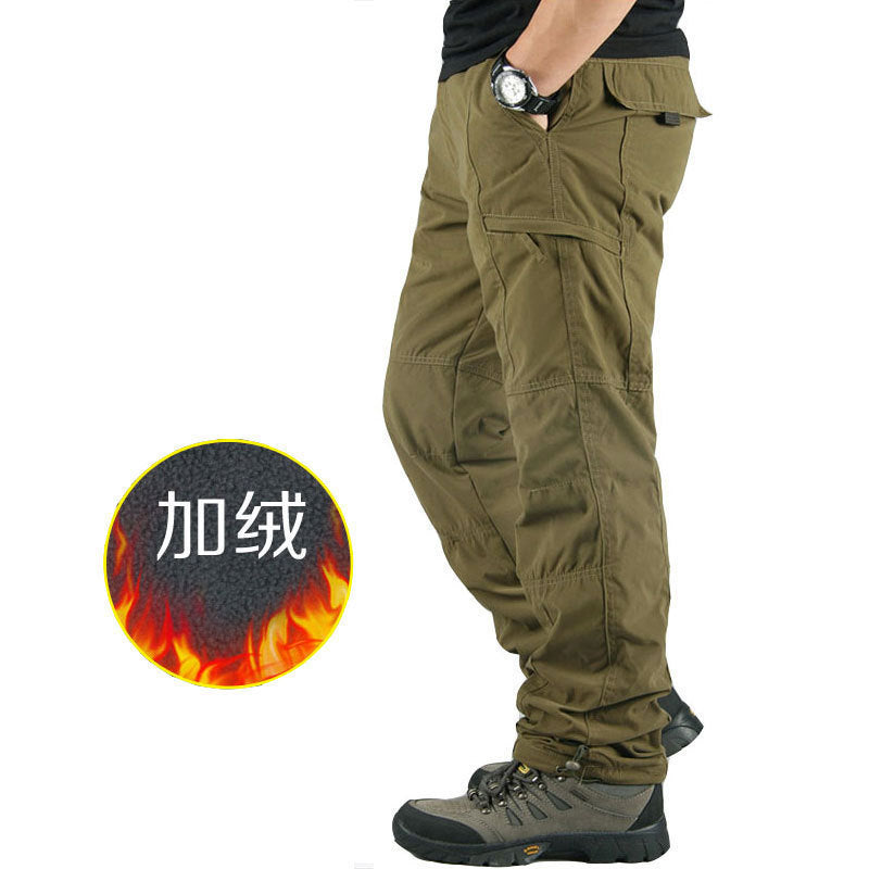 Men’s Fleece-Lined Warm Casual Work Pants