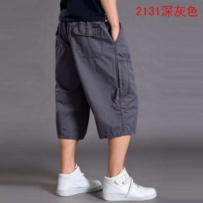 Men’s Loose-Fit 7/8 Cropped Cargo Pants