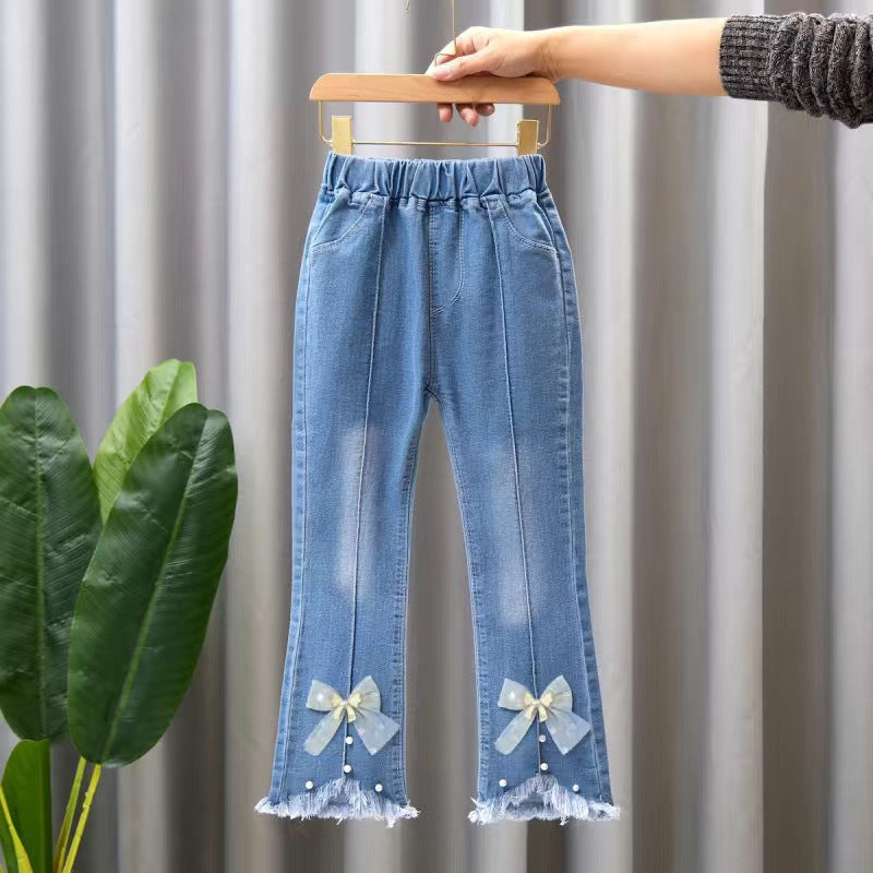 Girls’ Flared Denim Jeans