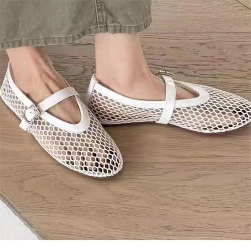 Women’s Breathable Mesh Mary Jane Flats