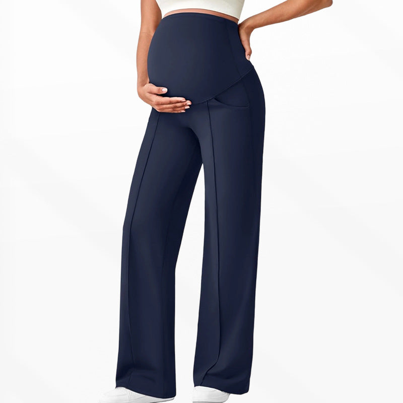 Women’s High-Waist Maternity Wide-Leg Pants