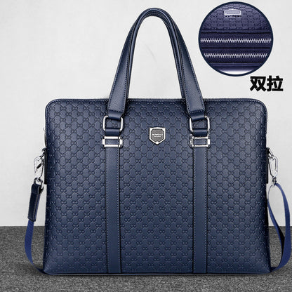 Men’s Double Zipper Business Briefcase