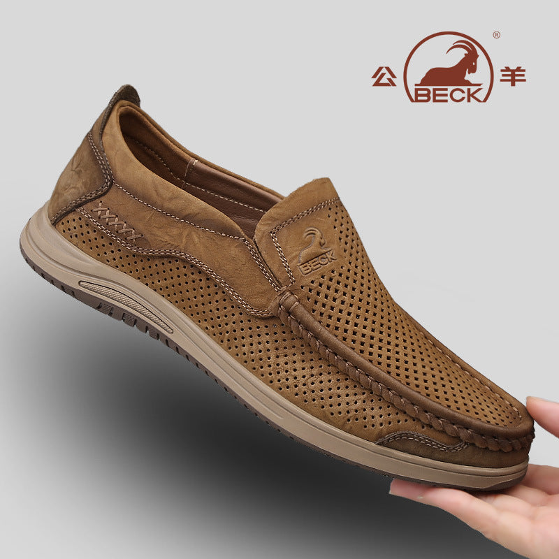 Men’s Genuine Leather Breathable Casual Shoes