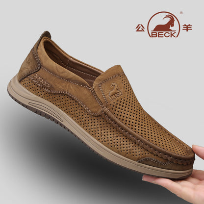 Men’s Genuine Leather Breathable Casual Shoes