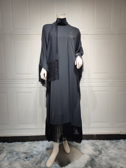 Women’s Tassel Pullover Long Dress