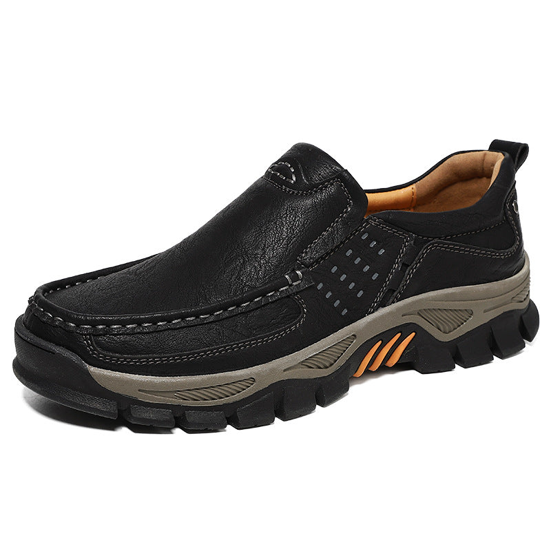 Men’s Plus-Size Leather Outdoor Hiking Shoes
