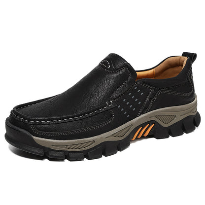 Men’s Plus-Size Leather Outdoor Hiking Shoes
