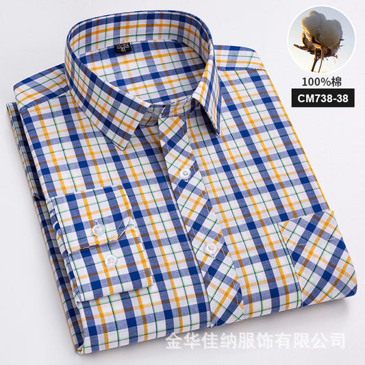 Men’s Cotton Check Casual Shirt