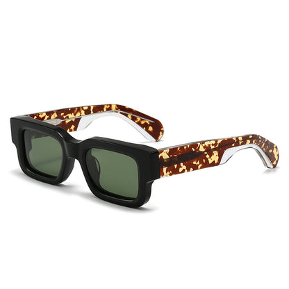 Unisex Box Frame Polarized Fashion Sunglasses