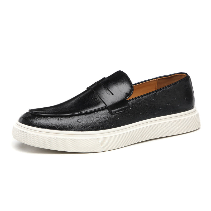 Men’s Plus Size Leather Casual Loafers