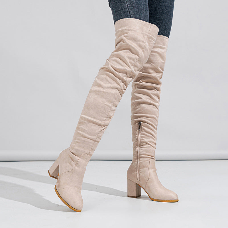 Women’s Over-the-Knee Block Heel Boots