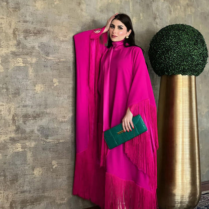 Women’s Tassel Pullover Long Dress