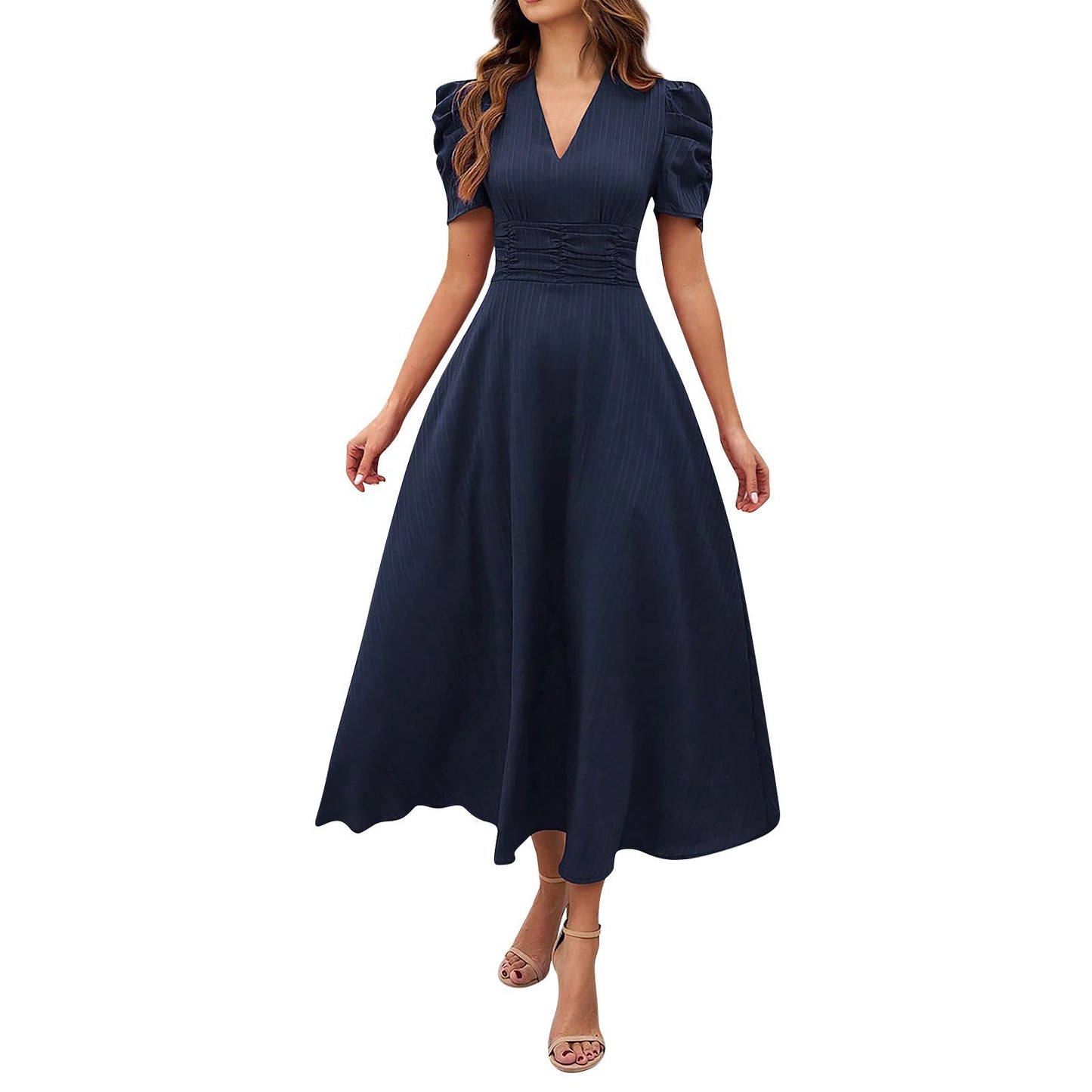 Elegant Women’s High Waist Summer Dress