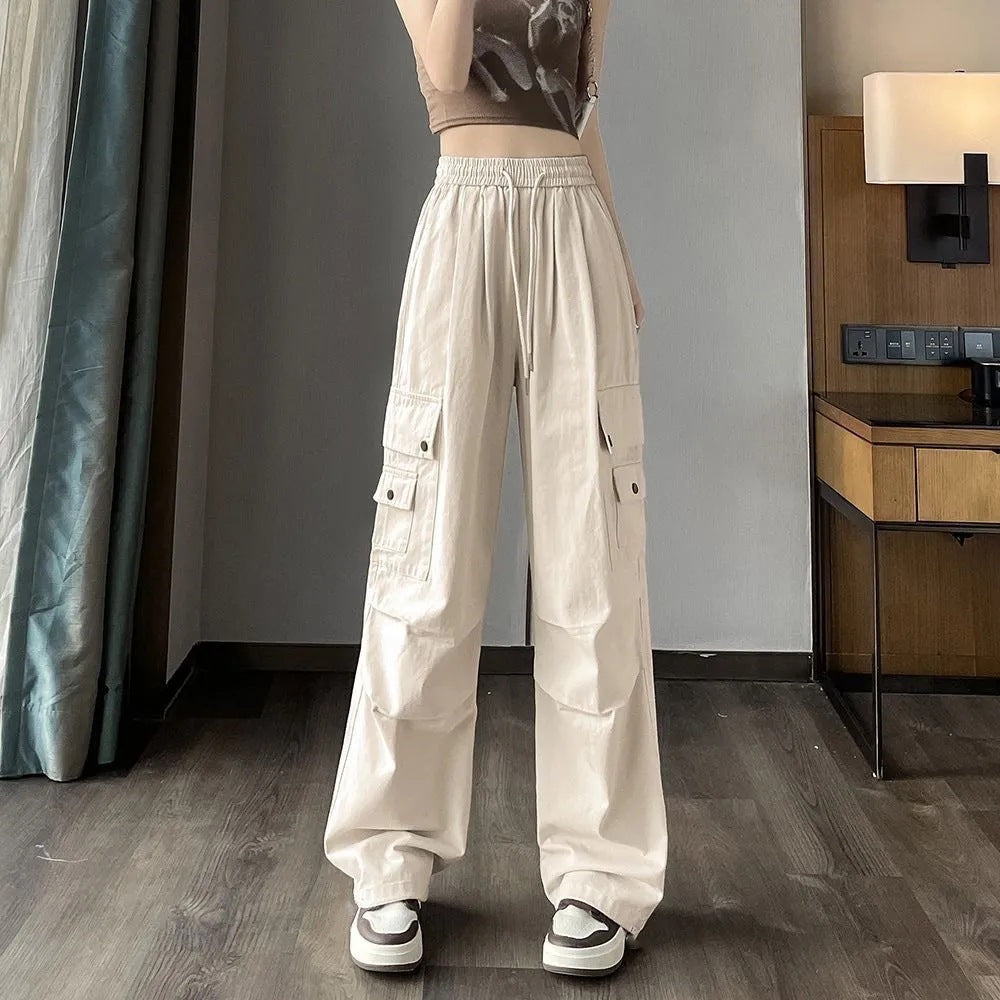 Women’s High-Waist Wide-Leg Parachute Pants