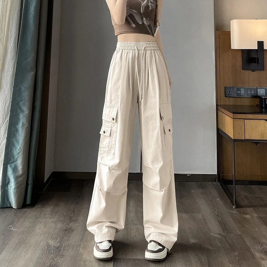 Women’s High-Waist Wide-Leg Parachute Pants
