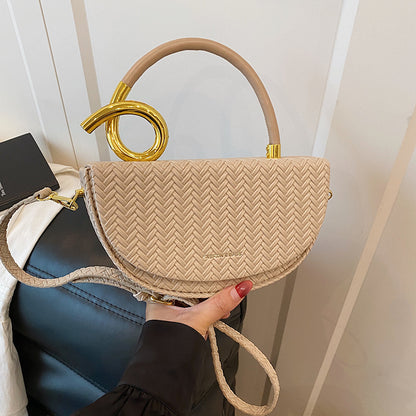 Women’s Light Luxury Saddle Crossbody Bag