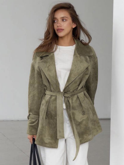 Women’s Vintage Suede Belted Jacket