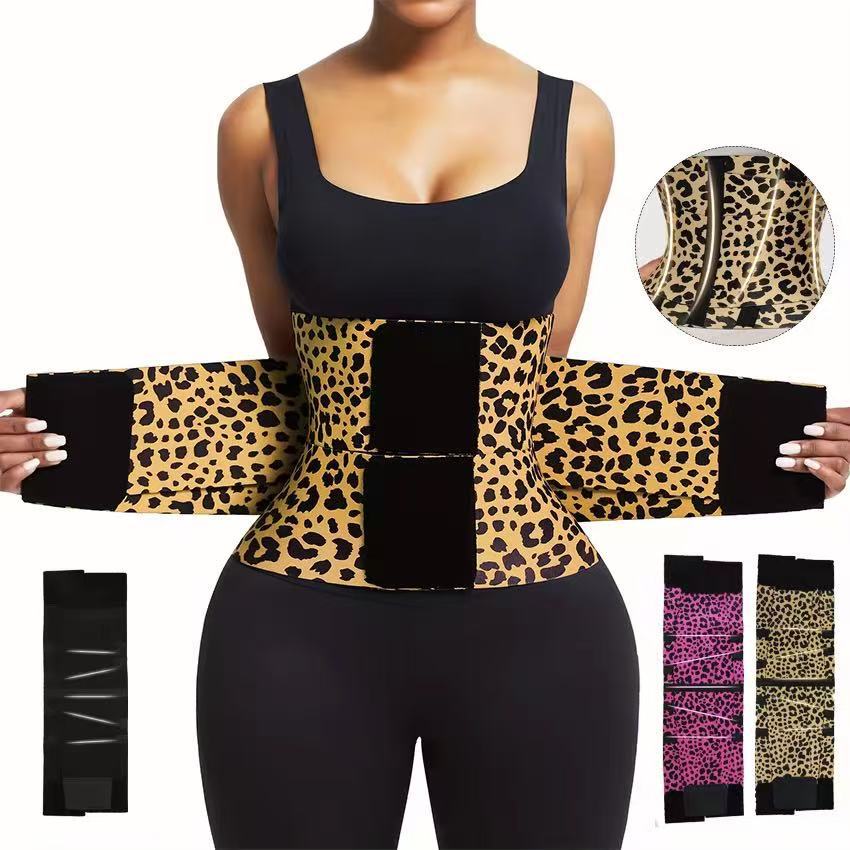 Cross-border abdominal belt waist postpartum autumn and winter plus-size double-layer women's slimming abdominal tucking warm belt spot wholesale