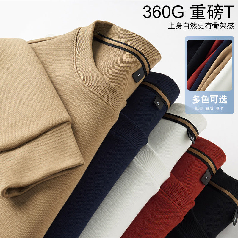 Men’s Embroidered Crew Neck Cotton Sweatshirt