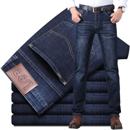 Men’s Thick Stretch Straight-Leg Jeans