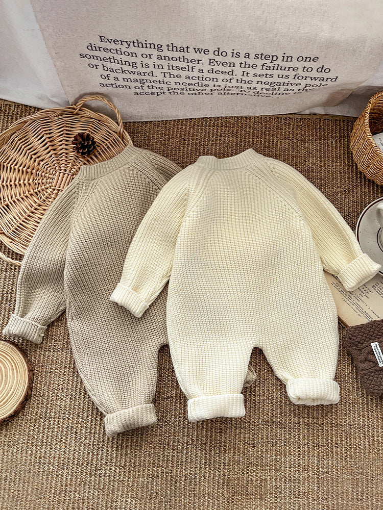 Baby Korean Style Knitted Romper Jumpsuit