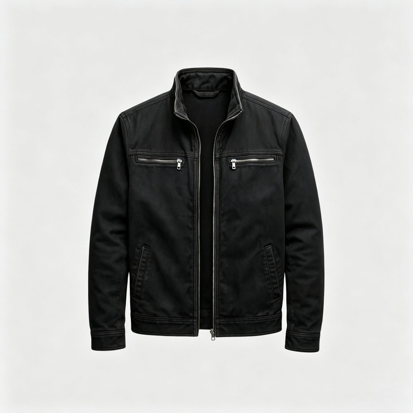 Men’s Retro Stand Collar Bomber Jacket